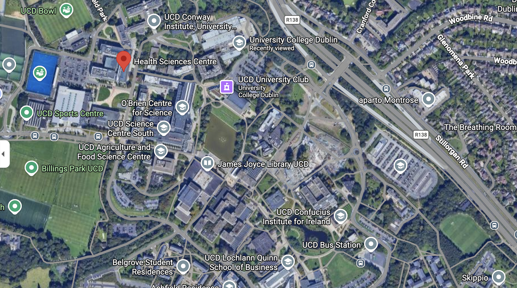 Health Sciences Centre UCD Dublin – venue location for ISCRAES 2026 conference